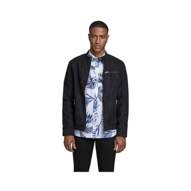 12147218JET BLACK FAKE SUEDE Cazadora jack jones jjerocky jacket noos